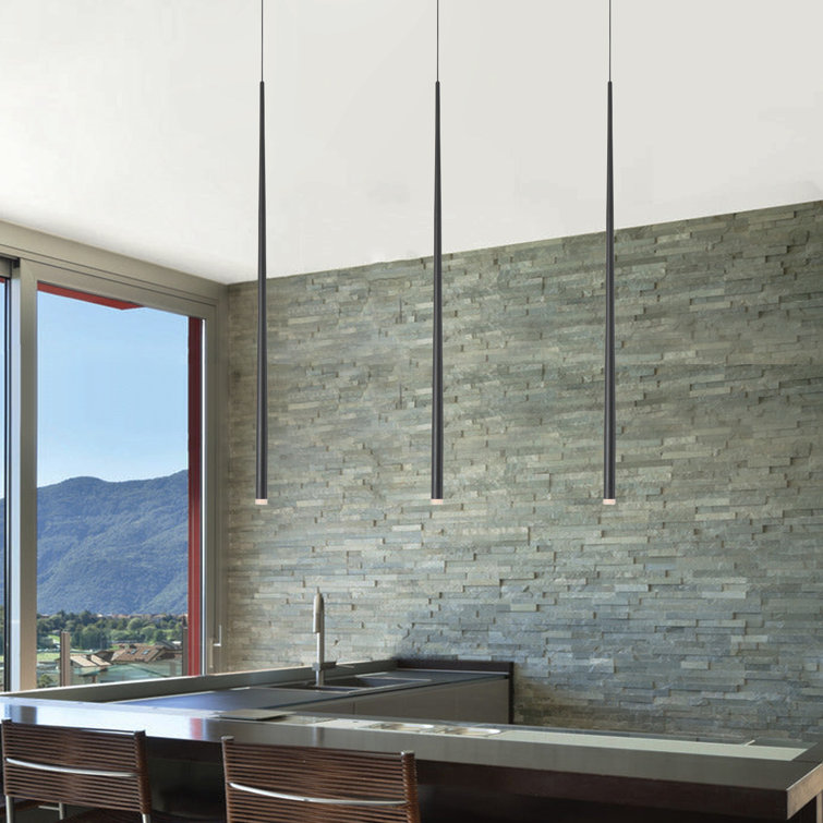 Wrought Studio 95.8 Inch Height Led Kitchen Island Pendant Light Matte